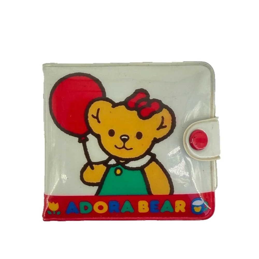 Vtg Adora Bear Sanrio Wallet 80s 90s Kawaii Vinyl Snap Rare Japan Cute